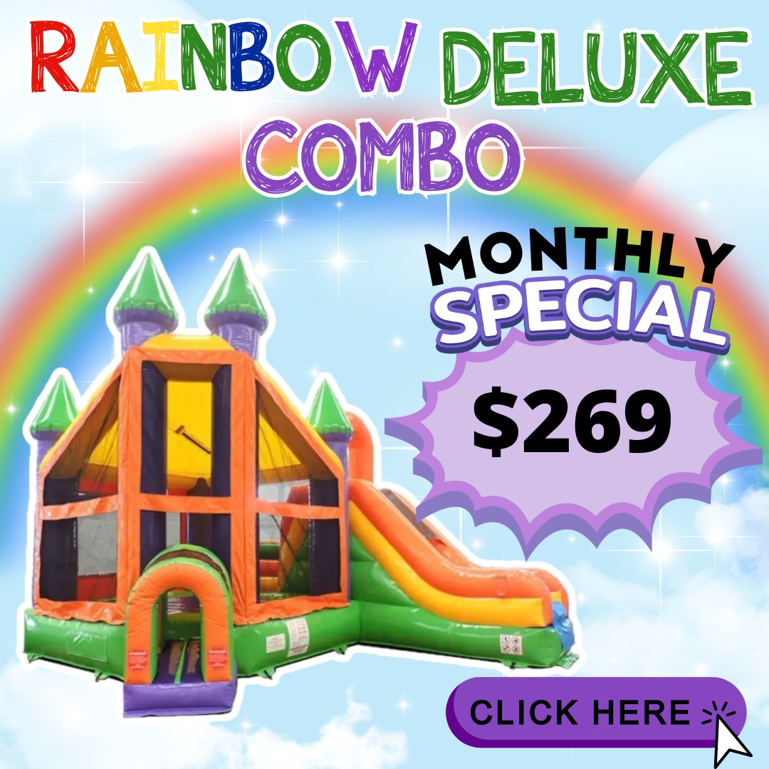 CruzPartyRentals Bounce Houses.zip rainbow special Home