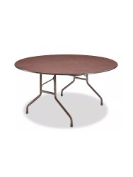 Wooden round tables