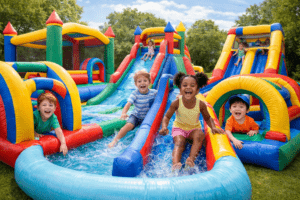mix of bounce houses Bounce house rental Needville, TX
